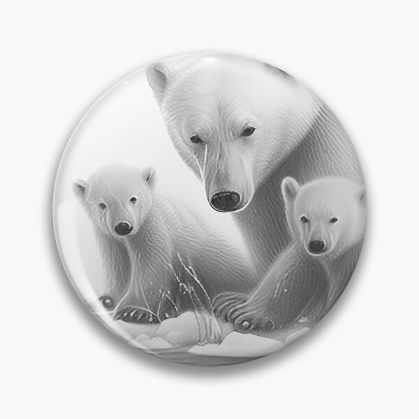 Item preview, Polar bear pencil drawing designed and sold by Pencil-Art.
