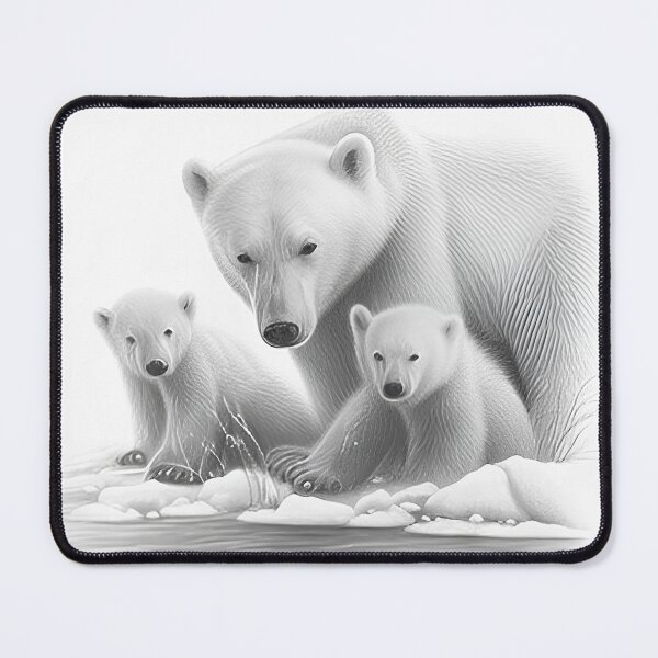 Item preview, Polar bear pencil drawing designed and sold by Pencil-Art.