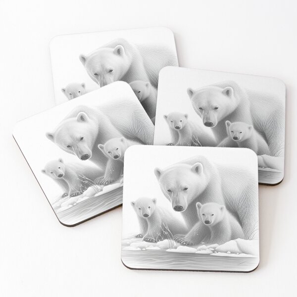 Item preview, Polar bear pencil drawing designed and sold by Pencil-Art.