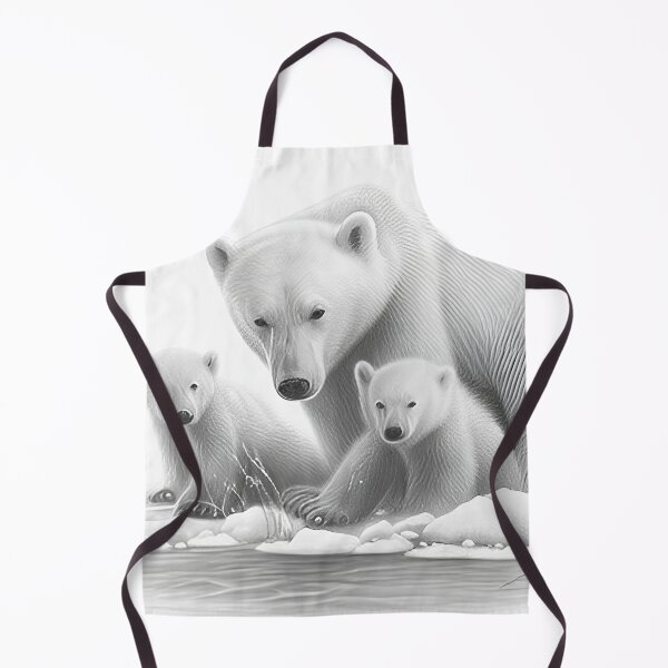 Item preview, Polar bear pencil drawing designed and sold by Pencil-Art.