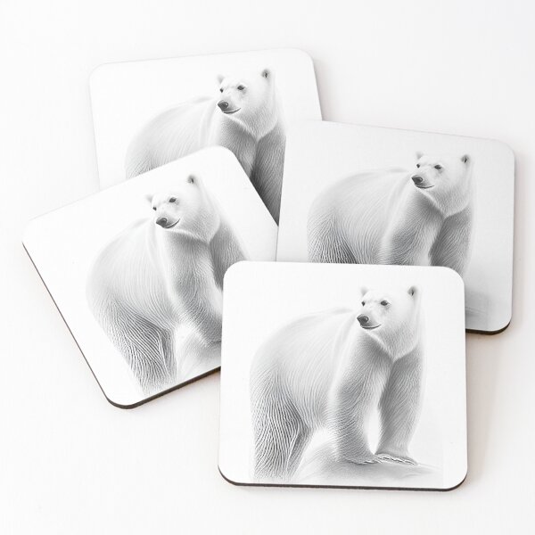Item preview, Polar bear pencil drawing designed and sold by Pencil-Art.