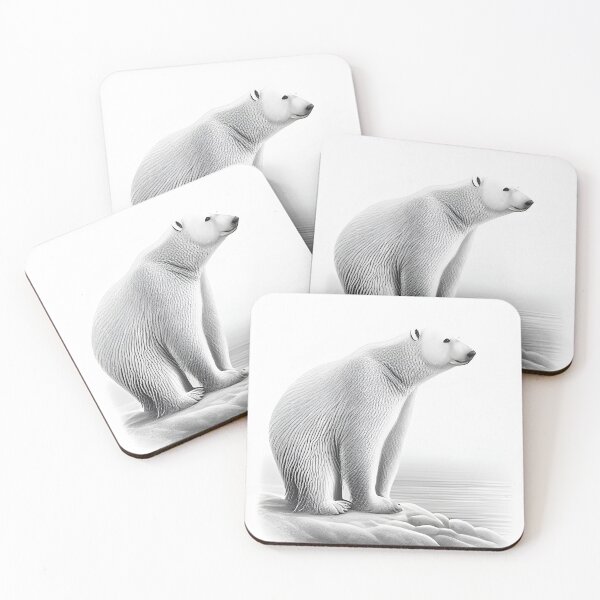 Item preview, Polar bear pencil drawing designed and sold by Pencil-Art.
