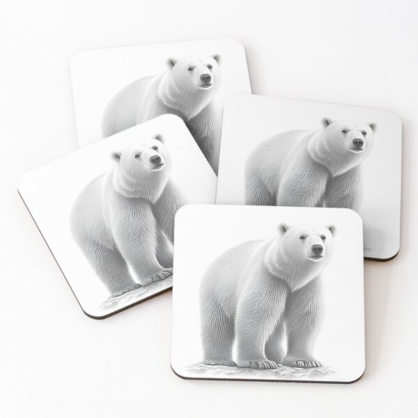 Item preview, Polar bear pencil drawing designed and sold by Pencil-Art.