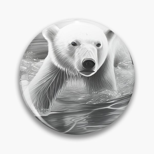 Item preview, Polar bear pencil drawing designed and sold by Pencil-Art.
