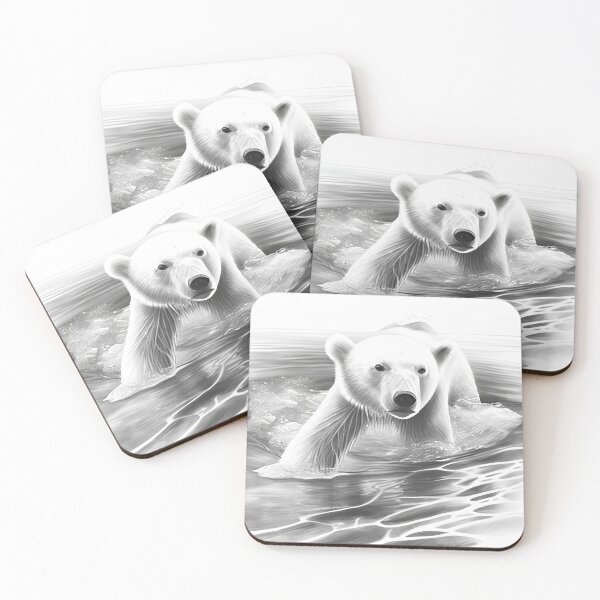 Item preview, Polar bear pencil drawing designed and sold by Pencil-Art.