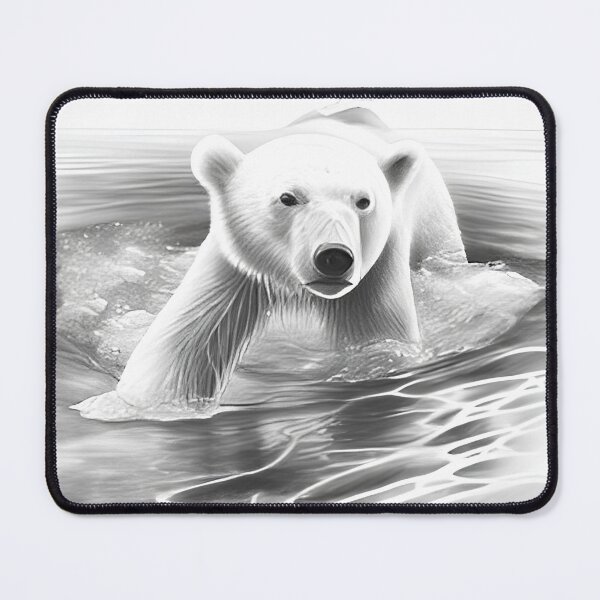 Item preview, Polar bear pencil drawing designed and sold by Pencil-Art.
