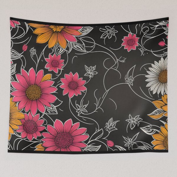 Item preview, Retro Flower Background designed and sold by PhonLawat.