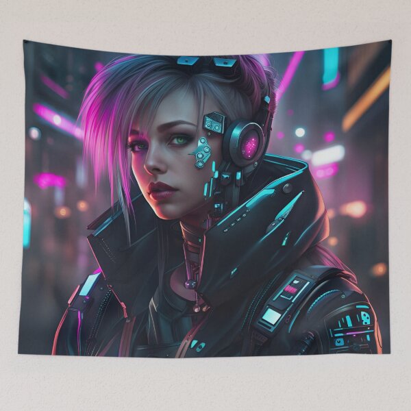 Item preview, CyberpunkGirl #01 designed and sold by Camila Hamdan.