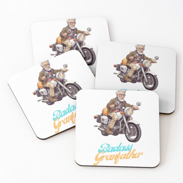 Item preview, Badass Grandfather on a motorbike designed and sold by Dan Edwards.