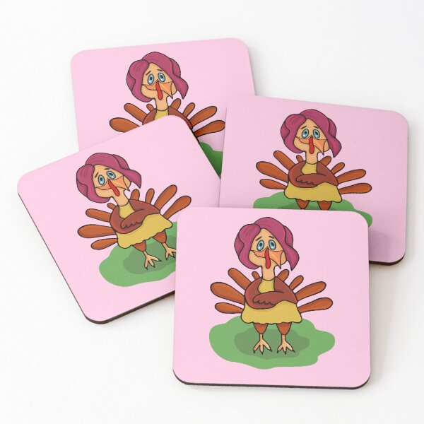 Item preview, Funny character bird turkey with lilac hair designed and sold by IrinaIhnatieva.