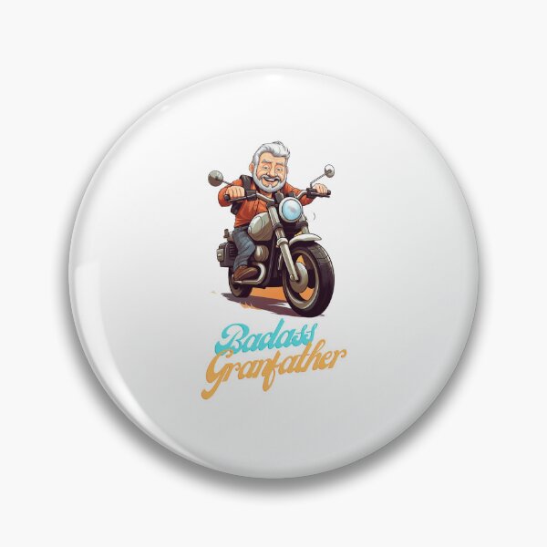 Item preview, Badass Grandfather on a motorbike designed and sold by Dan Edwards.