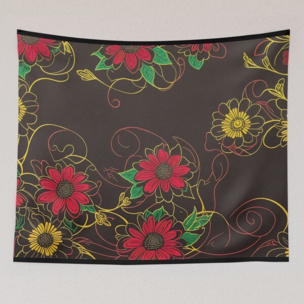 Item preview, Retro Flower Background designed and sold by PhonLawat.