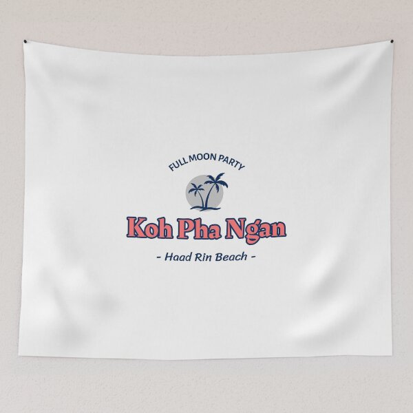 Item preview, Koh Pha Ngan - Full Moon Party Design designed and sold by RektRepublic.