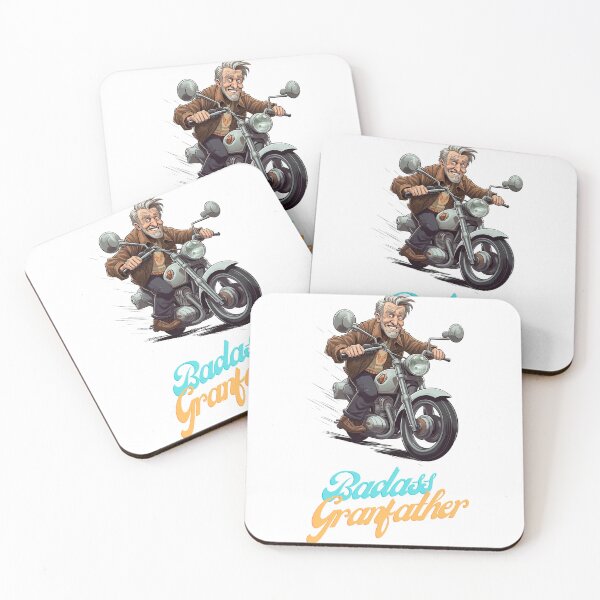 Item preview, Badass Grandfather on a motorbike designed and sold by Dan Edwards.