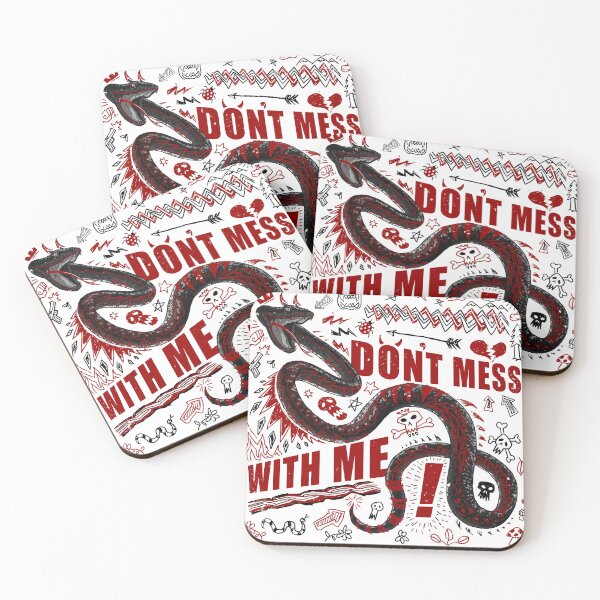 Item preview, don't mess with me (snake doodle sketch) designed and sold by hayrpictures.