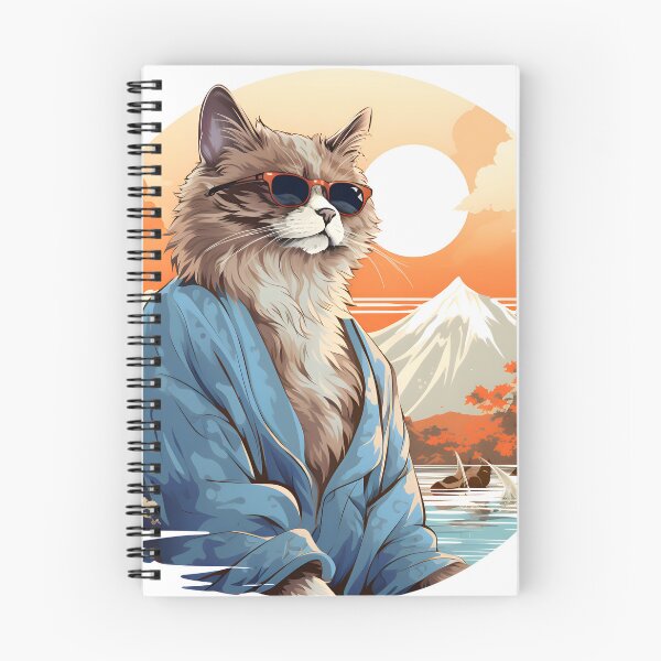 Item preview, Japan Kimono Cat With Glasses designed and sold by alacaz.