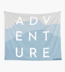 ADVENTURE - Blue Mountain Range Wall Tapestry