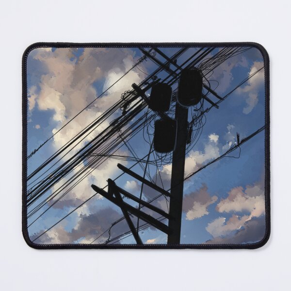 Item preview, blue sky telephone wires designed and sold by Maysoulrose.