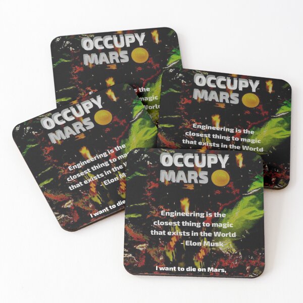 Item preview, Occupy Mars, I want to die on Mars, just not on impact - Elon Musk designed and sold by SoulArtSara.