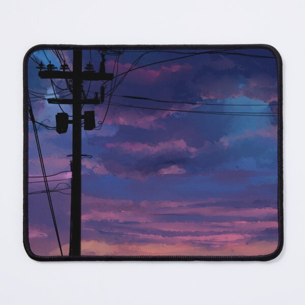 Item preview, purple sky telephone wires designed and sold by Maysoulrose.