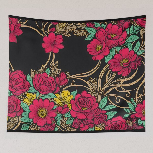 Item preview, Retro Flower Background designed and sold by PhonLawat.