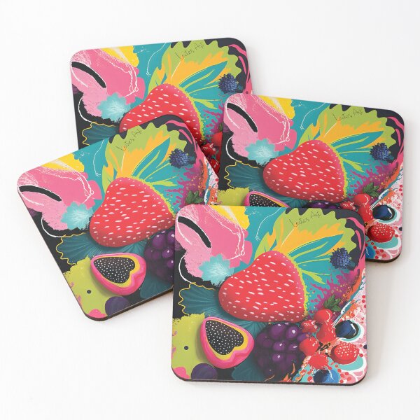 Item preview, Strawberries, cherries, blackberries and all red fruits designed and sold by LeitesArt.