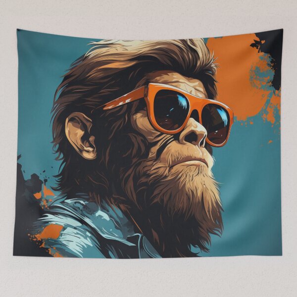 Item preview, funky monkey designed and sold by Desiyuchi.