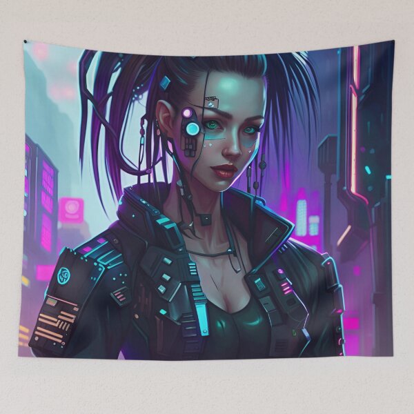Item preview, CyberpunkGirl #02 designed and sold by Camila Hamdan.