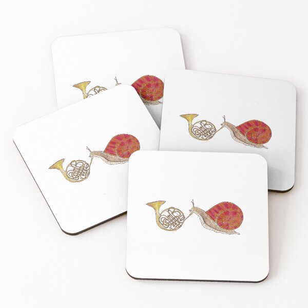 Item preview, Snail playing the French horn designed and sold by Art-sArtsyArt.