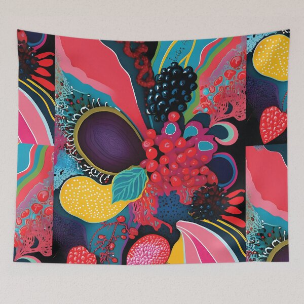 Item preview, Strawberries, cherries, blackberries and all red fruits, multicolor designed and sold by LeitesArt.
