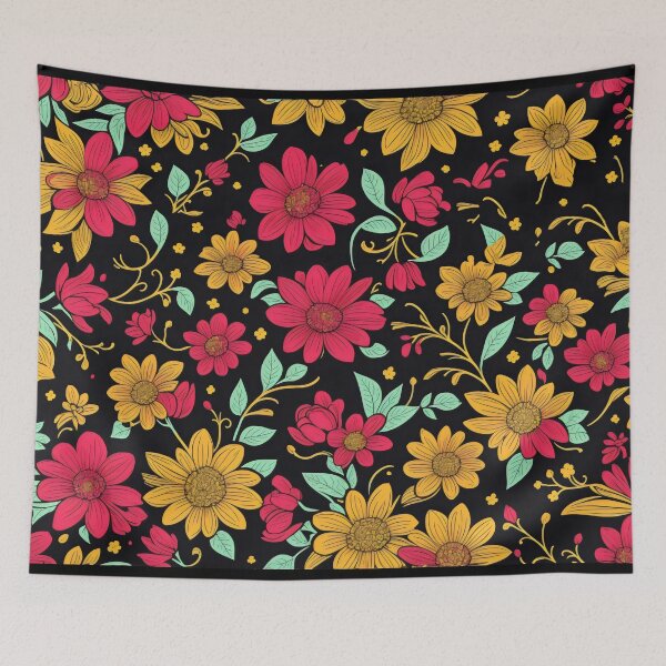 Item preview, Retro Flower Background designed and sold by PhonLawat.