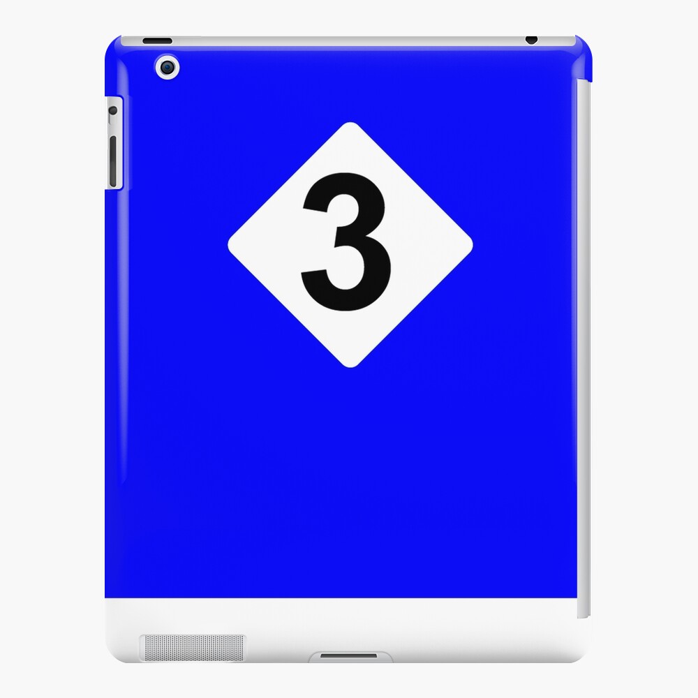 3 RACING BLEU iPad Case & Skin