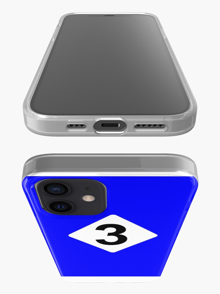 Alternate view of 3 RACING BLEU iPhone Case & Cover