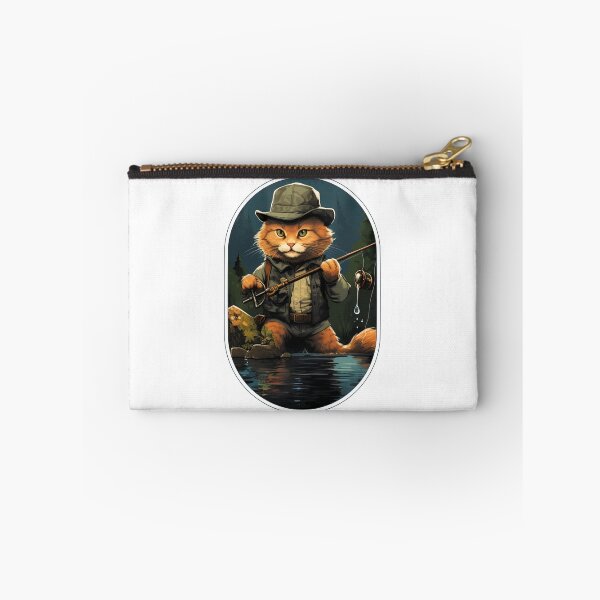 Item preview, Cat On Fish Cat Fisherman  designed and sold by ArtFromBeyond.