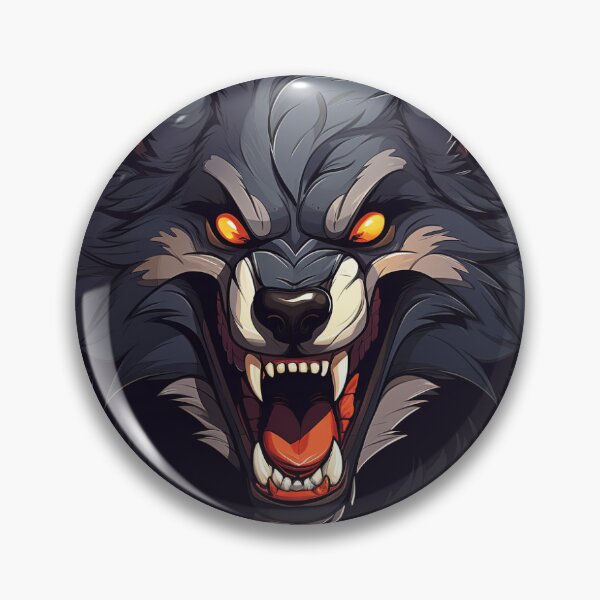 Item preview, The sticker of angry wolf designed and sold by marac00.