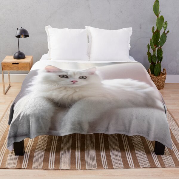 Item preview, Close up of domestic cat lying on the sofe in the livingroom. Cat relax on the bed at home. Soft pastel colors image. designed and sold by anytka.
