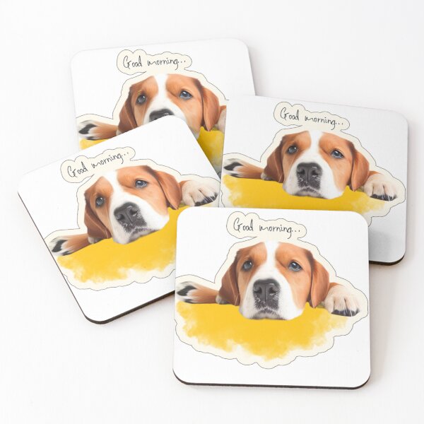 Aperçu de l'œuvre Good morning my dog (stickers) créée et vendue par Piiplle-pop.