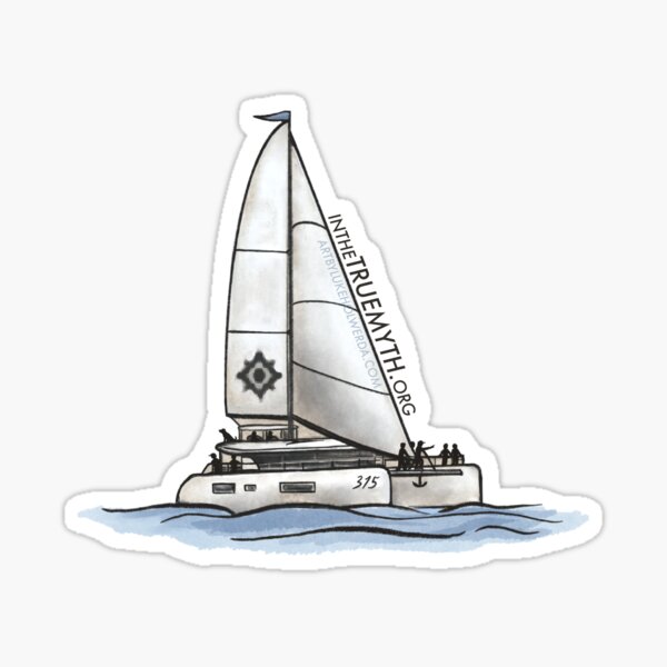 Item preview, Expedition 315 Catamaran with Crew Icon designed and sold by Luke Holwerda.