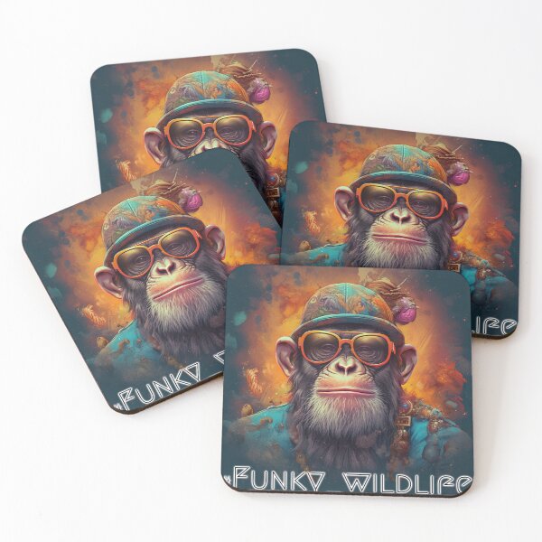 Item preview, Cool monkey with sunglasses designed and sold by ZooFusion.
