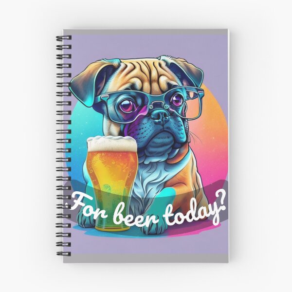 Item preview, Pug dog with beer For beer today? designed and sold by MixShop10.