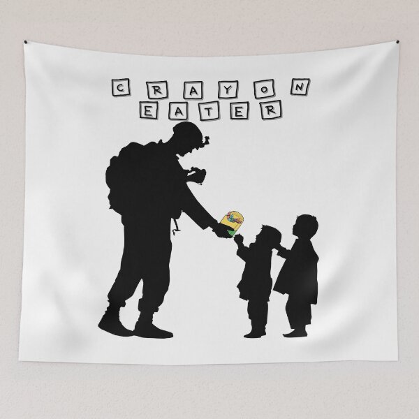 Item preview, Crayon Eaters Soldier American Flag designed and sold by JacoBeatzShop.