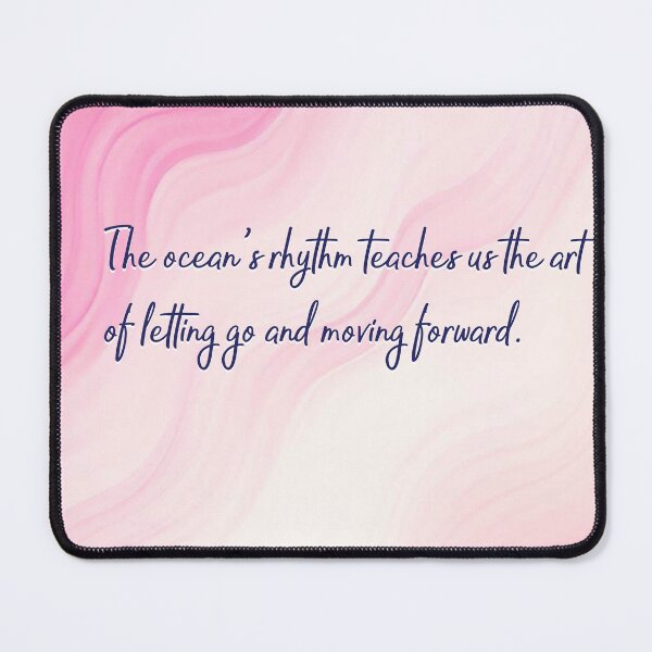 Item preview, Ocean Quotes: Letting Go (pink) designed and sold by blue-planet-art.