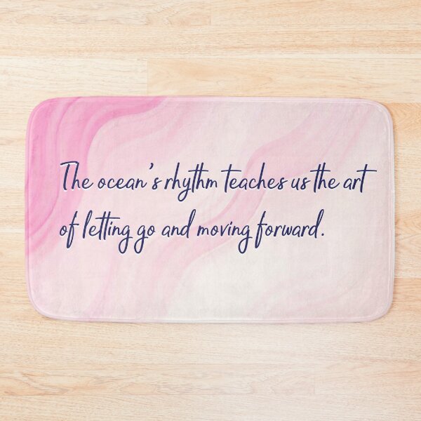 Item preview, Ocean Quotes: Letting Go (pink) designed and sold by blue-planet-art.