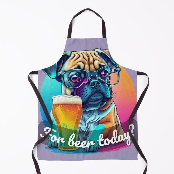 Item preview, Pug dog with beer For beer today? designed and sold by MixShop10.