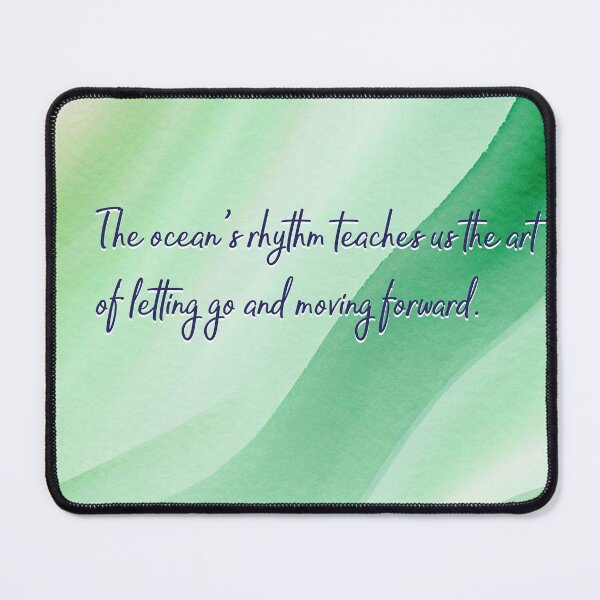 Item preview, Ocean Quotes: Letting Go (green) designed and sold by blue-planet-art.