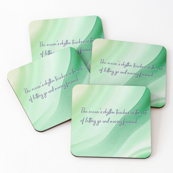 Item preview, Ocean Quotes: Letting Go (green) designed and sold by blue-planet-art.
