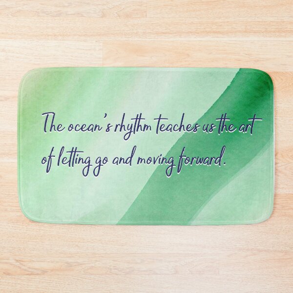 Item preview, Ocean Quotes: Letting Go (green) designed and sold by blue-planet-art.