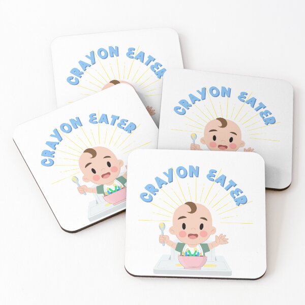 Item preview,  Crayon Eaters Baby Sweet Eating Funny designed and sold by JacoBeatzShop.