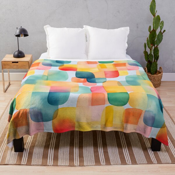 Item preview, Colorful watercolor pattern designed and sold by enipra.