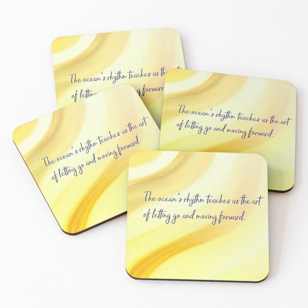 Item preview, Ocean Quotes: Letting Go (yellow) designed and sold by blue-planet-art.